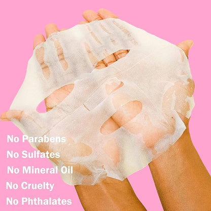 40 Pack Collagen Face Masks Skincare Bulk for All Skin Types,Hydrating Spa Face Mask for Sensitive Skin, Facial Mask Sets For Women Skin Care,Face Mask Sheet Gifts Set for Teen Girls