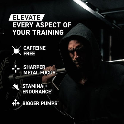 Kaged Pre Workout Elite Stim Free Powder | Cherry Limeade | Pre-Workout with Creatine, Beta Alanine, L-Citrulline, BCAAs | Caffeine Free | Pre Supplements for Men & Women | 20 Servings