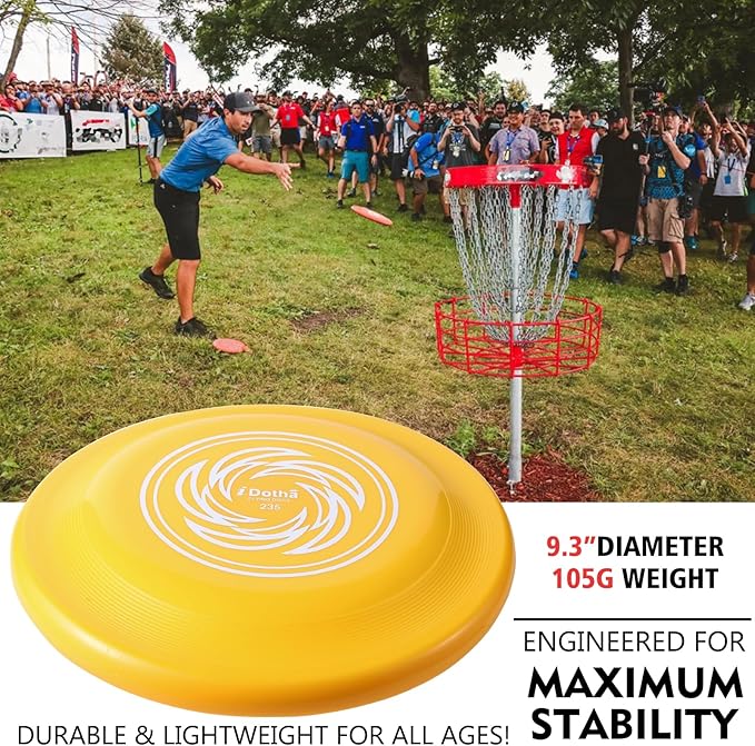 Sports Flying Disc - Compeition Flying Discs for Beach, Backyard, Lawn, Park, Camping and More - Great for All Ages Outdoor Flying Disc Training
