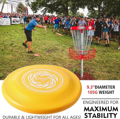 Sports Flying Disc - Compeition Flying Discs for Beach, Backyard, Lawn, Park, Camping and More - Great for All Ages Outdoor Flying Disc Training