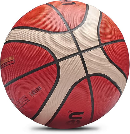 Training Soft Touch Rubber and Faux Leather Fighting Basketball, High Bounce Indoor Outdoor Basketball Gift