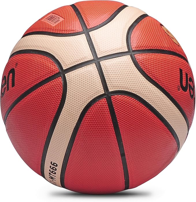 Training Soft Touch Rubber and Faux Leather Fighting Basketball, High Bounce Indoor Outdoor Basketball Gift