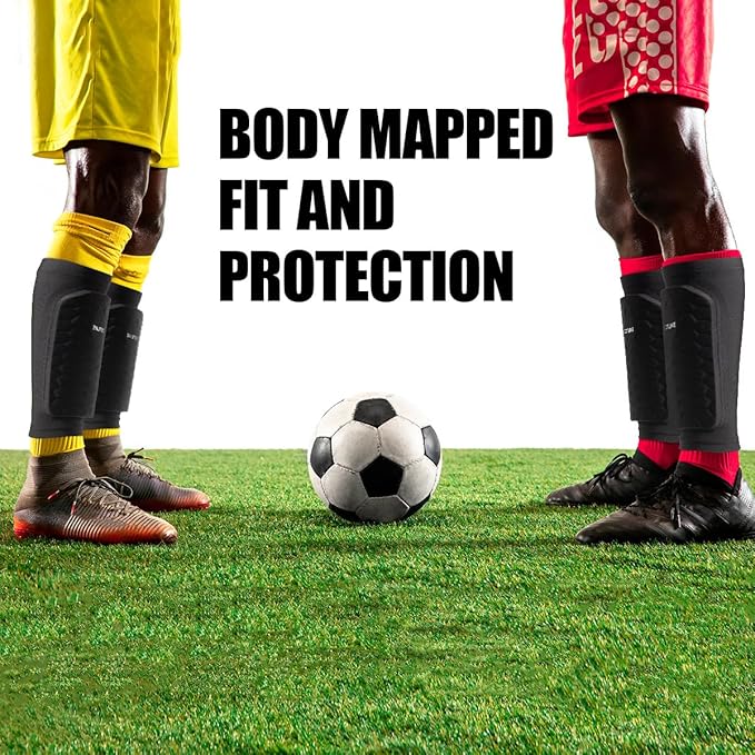 Soccer Shin Guards for Kids Youth Adults, Shin Guard Soccer Sleeves for 2-18 Years Old Boys Girls Men, Calf Compression Sleeve with Honeycomb Pads, Espinilleras de Futbol para Hombres