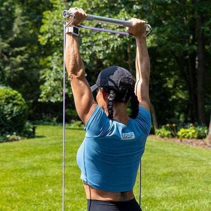 Serious Steel Fitness 37" Resistance Training Bands (Portable Exercise Band System Training Bands- Great for Individuals Looking for Tension Throughout The Exercise)