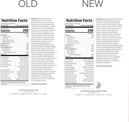 IsaLean Protein Shake - Complete Superfood Meal Replacement for Maintaining Healthy Weight and Lean Muscle Growth with 24 Vitamins and Minerals - 28.6 oz - 14 Meal Canister (Strawberry Cream)