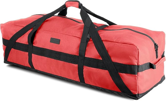 Fitdom 106L 45" Heavy Duty Extra Large Duffle with Upgrade Zipper, Durable & Water Resistant.