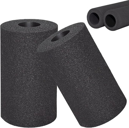 Foot Foam Pads Roller (5.5 * 3.1 * 3.1in), Weight Bench Foam for Inversion Table,Sit Ups,Leg Curl Attachment Extension (Black)