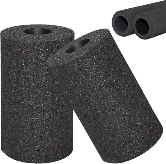 Foot Foam Pads Roller (5.5 * 3.1 * 3.1in), Weight Bench Foam for Inversion Table,Sit Ups,Leg Curl Attachment Extension (Black)