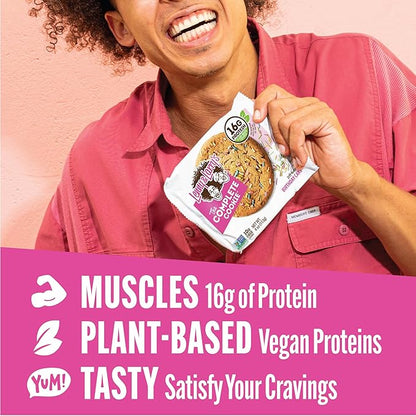 Lenny & Larry's The Complete Cookie, Birthday Cake, Soft Baked, 16g Plant Protein, Vegan, Non-GMO, 4 Ounce Cookie (Pack of 12)
