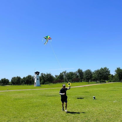Rainbow Delta Kites(3 Pack), Easy to Fly Kites for Kids Ages 3-5 & 4-8 - Single Line Beach Kite for Toddlers and Beginners.