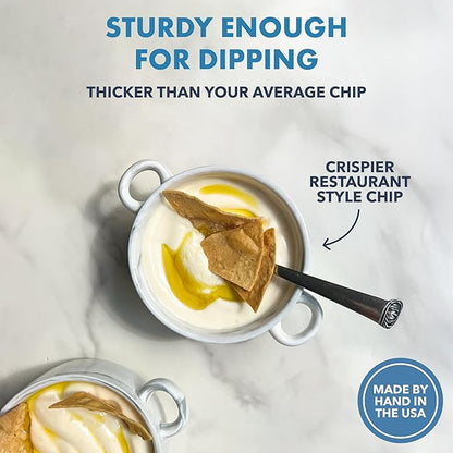 MASA Tortilla Chips Snack Pack - Seed Oil Free Snacks, Organic Chips Tortilla - Gluten & Dairy Free, Naturally Grown Corn Chip - Made with Grass Fed Tallow & Sea Salt (2 Pack, 5oz Each - White Corn)