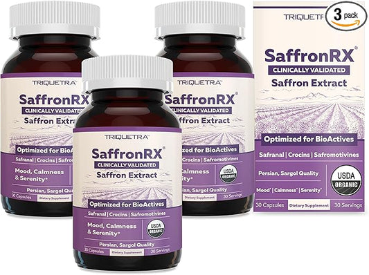 Organic Saffron Extract: Optimized Extract with Safromotivines, Safranal, and Crocins – Clinically