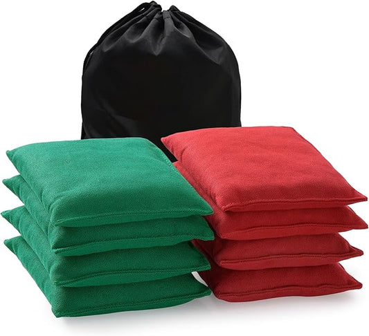 Cornhole Bags Set of 8 Regulation Corn Hole Bean Bags for Cornhole Game, Professional Weather