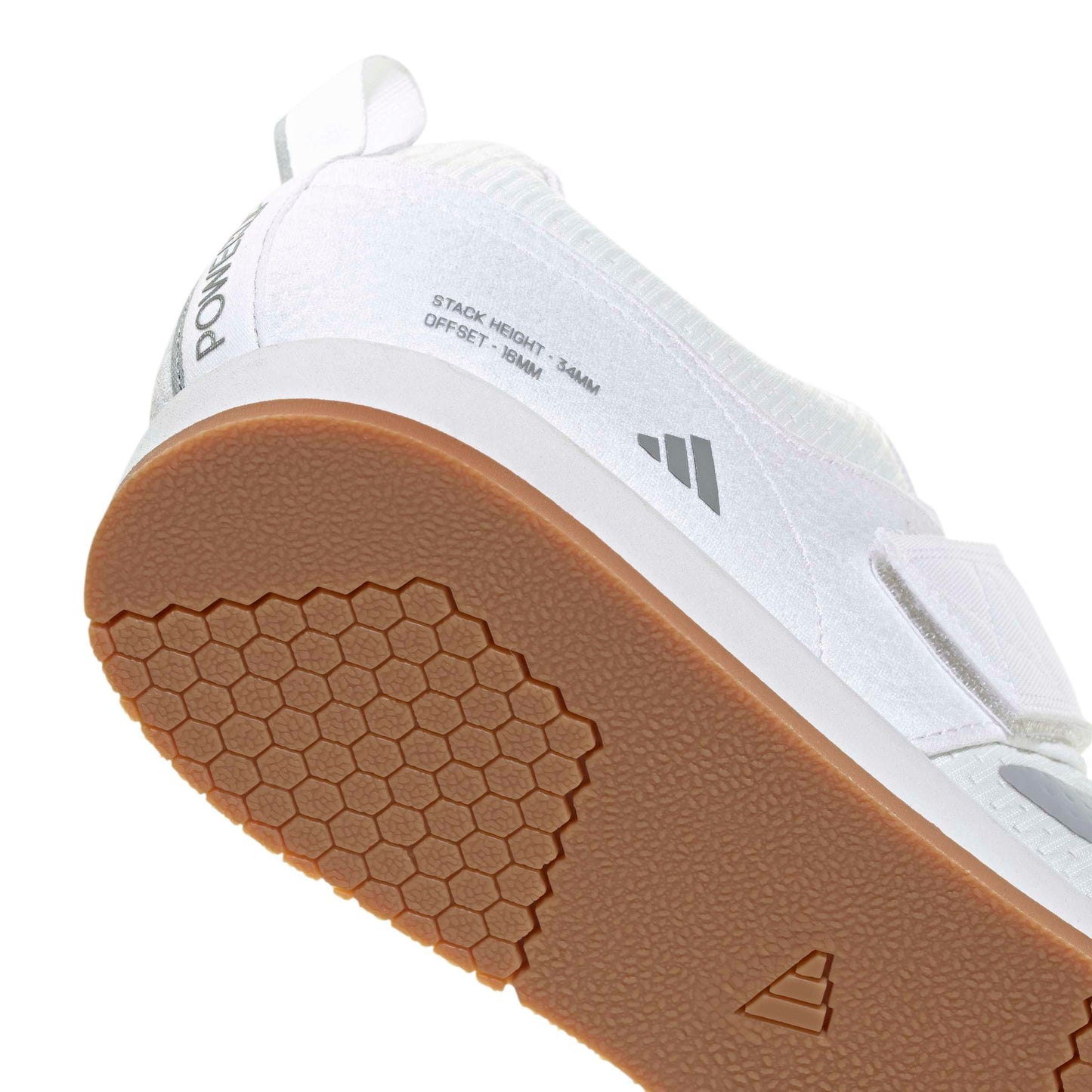 adidas Unisex-Adult Powerlift 5 Weightlifting, White/Halo Silver/Black, 9