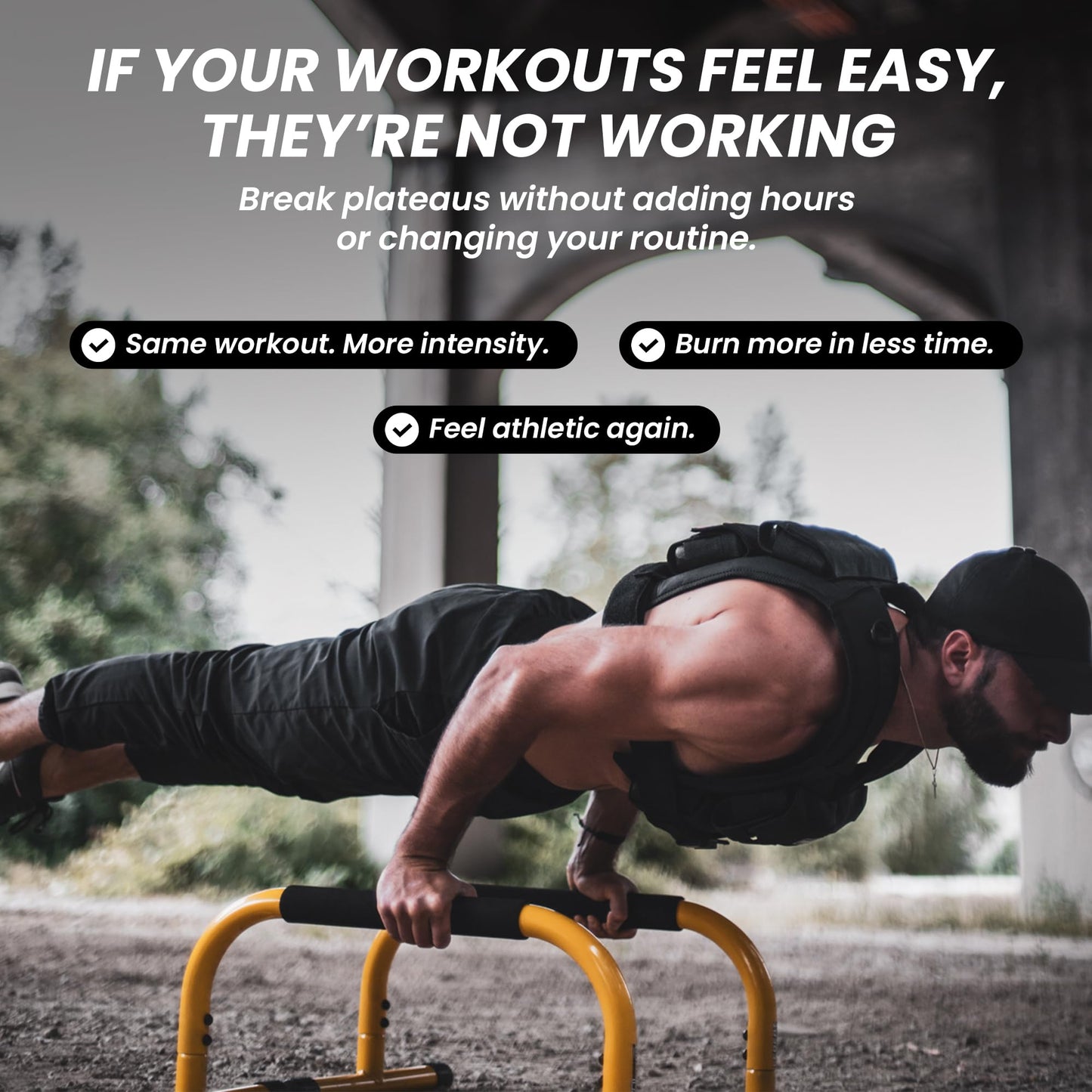 MVRK Weighted Vest Men 35lbs - Weighted Workout Vest With Removable Iron Weights, Heavy Duty