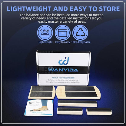 Ankle Foot Strengthener Exerciser for Sprained, Single Leg Balance Board, Posture Corrector, Foot Stretcher for Plantar Fasciitis Relief