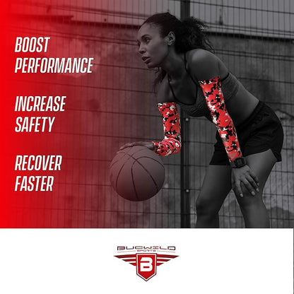 Bucwild Sports Baseball Arm Sleeve - Youth & Adult 1 Pair - Football Basketball Cycling Tennis