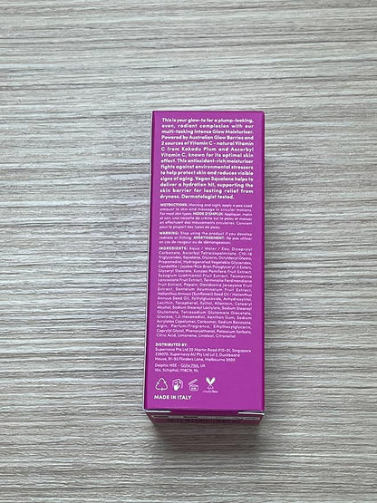 Sand & Sky Australian Glow Berries Brightening Moisturizer with Vitamin C & Squalane - Glow-Boosting Face Cream, Anti-Aging Formula, For Dull Skin