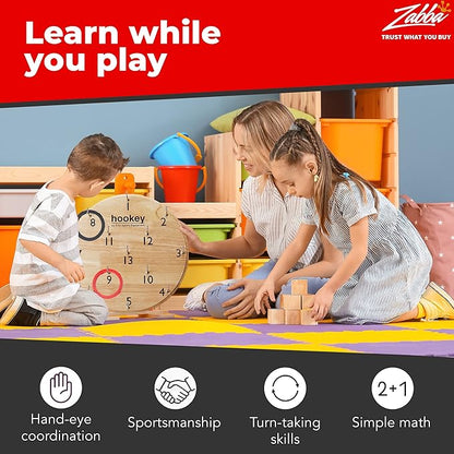 Elite Sportz Equipment Ring Toss Game | Sturdy Wooden Board Set for Kids Outdoor Games | Camping Activities - Adults & Kids Picnic