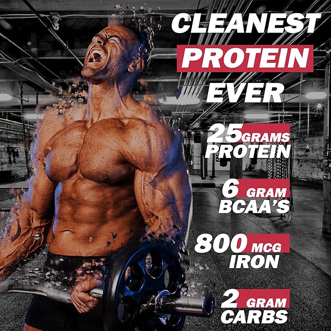 Xwerks Grow 100% New Zealand Grass Fed Whey Protein, 25g Pure Isolate Protein Powder Per Serving, All Natural Paleo and Keto Friendly, Soy Free Gluten Free Easy to Digest, Strawberry, 30 Servings