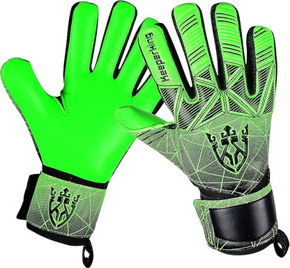 Soccer Goalie Goalkeeper Gloves for Kids Boys Youth & Adult,Latex Strong Grip Palms with Removable Finger Spines Protection Children Football Gloves for Training/Match(Sizes 5-10,6 Styles)
