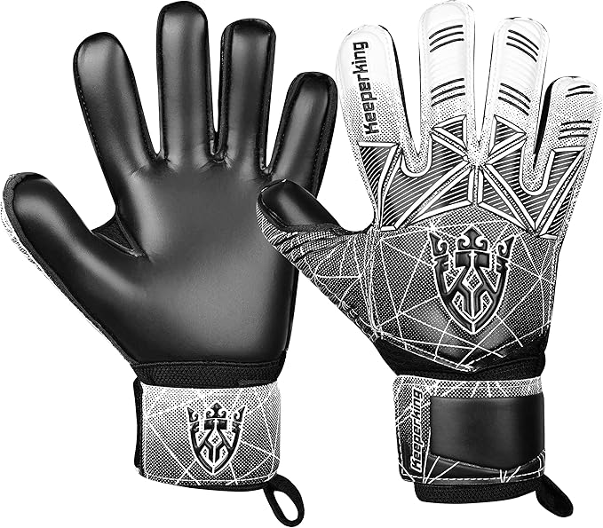 Soccer Goalie Goalkeeper Gloves for Kids Boys Youth & Adult,Latex Strong Grip Palms with Removable Finger Spines Protection Children Football Gloves for Training/Match(Sizes 5-10,6 Styles)