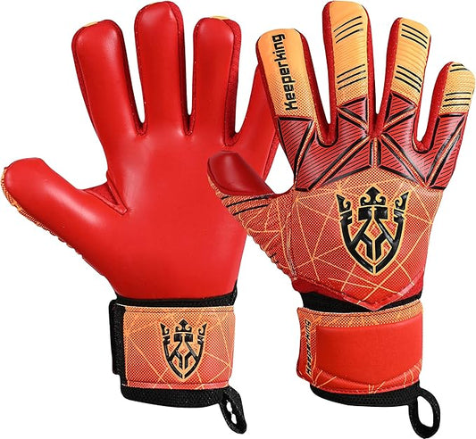 Soccer Goalie Goalkeeper Gloves for Kids Boys Youth & Adult,Latex Strong Grip Palms with Removable Finger Spines Protection Children Football Gloves for Training/Match(Sizes 5-10,6 Styles)