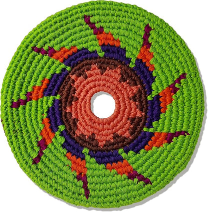 Buena Onda Indoor Flying Disc - 7'' Flexible Sport Disc for Indoor and Outdoor Play - Amazing Handmade Quality from Guatamala - Pocket Discs are Played in Over 20 Family Fun Games