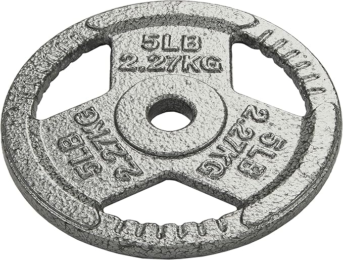 Olympic Cast Iron 2-Inch Weight Plate for Strength Training & Weightlifting, Multiple Weights Available