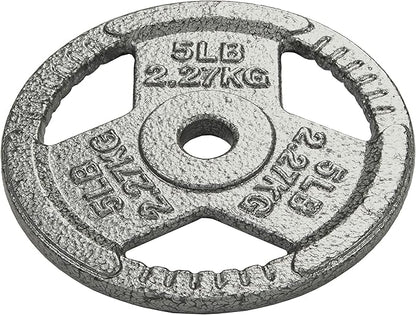Olympic Cast Iron 2-Inch Weight Plate for Strength Training & Weightlifting, Multiple Weights Available