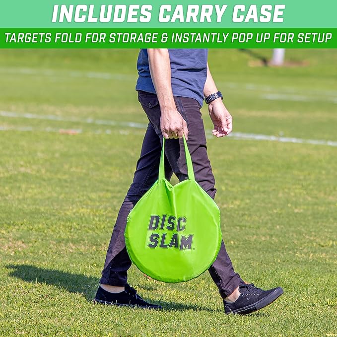 GoSports Disc Slam Game - Classic or PRO - Outdoor Disc Toss Yard and Beach Party Game