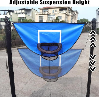 Trampoline Basketball Hoop, with Pump and 4 Mini Balls, Easy to Install, Universal Trampoline Accessories, Trampolines Basketball for Dunking