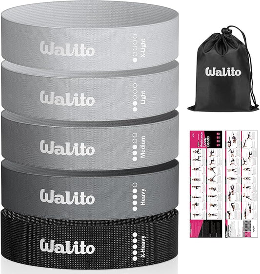 Fabric Resistance Bands for Working Out - Booty Bands for Legs -Glutes Training for Women and Men - Exercise Bands for Squats, Yoga, Physical Therapy -Home Gym Fitness