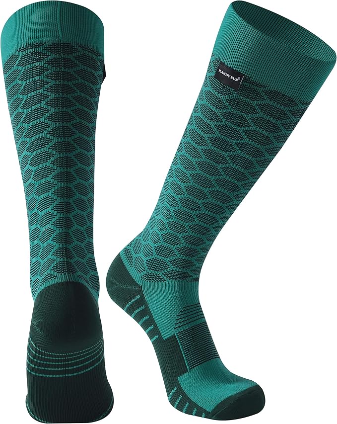 RANDY SUN Waterproof Skiing Socks, [SGS Certified] Unisex Knee High Breathable Hiking Trekking Sock 1 Pair