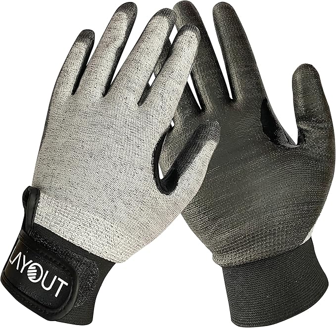 Layout Lite Ultimate Frisbee Gloves - Seamless Design - One Pair Ultimate Gloves