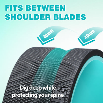 Zomyove 3 Pack Back Roller- Yoga Wheel for Back Pain Reliefn & Stretching, Back Wheel for Deep