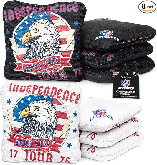 Play Platoon Cornhole Bags Set of 8 Regulation Professional Corn Hole Bean Bags ACO Approved