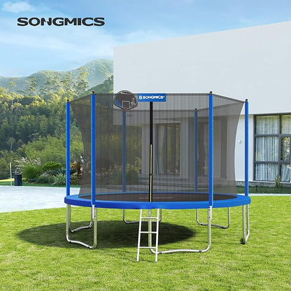 SONGMICS Trampoline Pad, 8ft 10ft 12ft 14ft 15ft Replacement Trampoline Safety Pad, Spring Cover