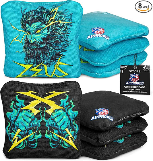 Play Platoon Cornhole Bags Set of 8 Regulation Professional Corn Hole Bean Bags ACO Approved