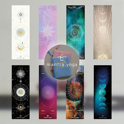 Mantra Yoga Travel PRO 1.5mm - Foldable Fitness & Exercise Mat with Bag | Lightweight, Compact & Eco-Friendly | Non-Slip & Washable | For All Types of Yoga | 72" L x 24" W | 2.6 lbs