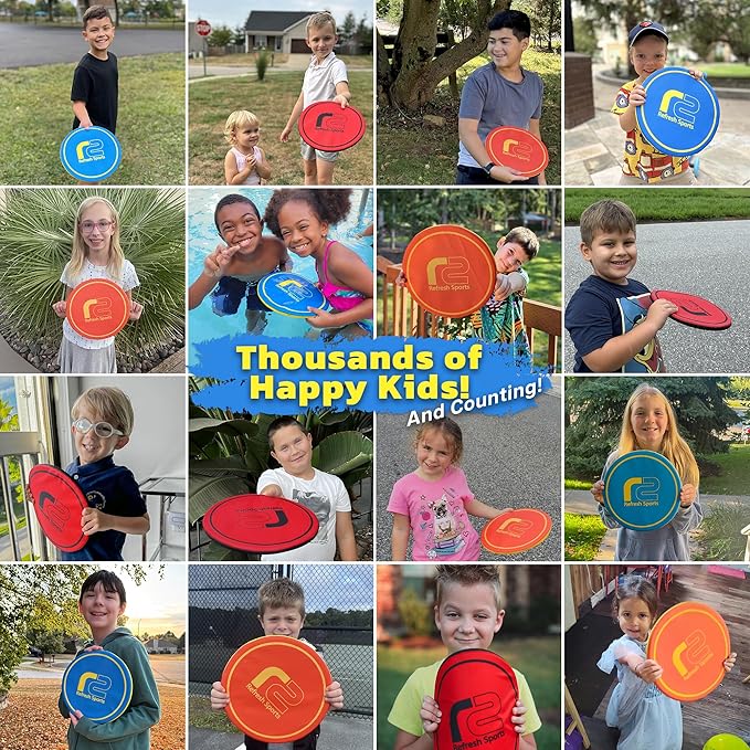 Soft Flying Disc – Fun Outdoor Toy for Kids, Teens & Adults – Easy to Catch - Fun Christmass Gifts for Kids - Pool & Beach Games – Holiday Present Stocking Stuffer for Boys & Girls Ages 3 4 5 6–12+