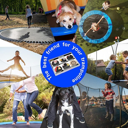 Trampoline Patch Repair Kit, 3 Shape Patches, Upgrade Accessories for Repairing Tears or Holes in Trampoline Mats