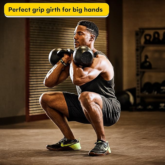 Kettlebell Kings Powder Coated Kettlebell Weights - 9-97 lb Strength Training Kettlebells for Men and Women - Hand Weights Workout Gym Equipment - Weights Set for Home Gym- New