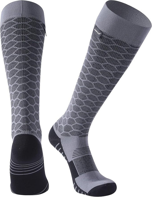 RANDY SUN Waterproof Skiing Socks, [SGS Certified] Unisex Knee High Breathable Hiking Trekking Sock