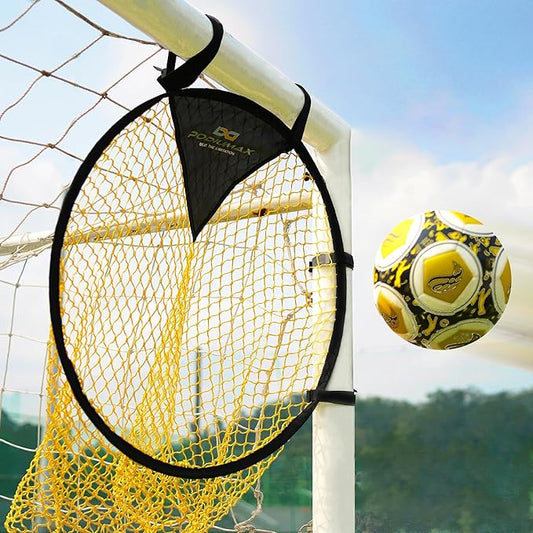 PodiuMax Top Bins Soccer Target Goal, Easy to Attach and Detach to The Goal, Set of 2, for Shooting
