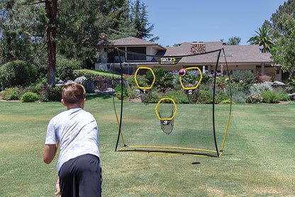 SKLZ Quickster Football Net: Portable, Durable Training Goal for Football Practice – Easy Setup, Stable Design, Ideal for Improving Passing and Kicking Accuracy and Skill Development