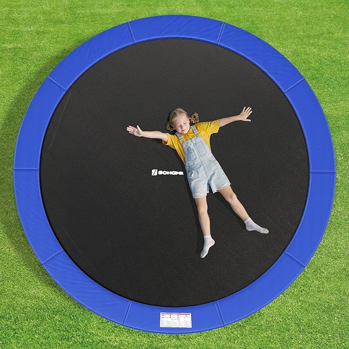 SONGMICS Trampoline Pad, 8ft 10ft 12ft 14ft 15ft Replacement Trampoline Safety Pad, Spring Cover