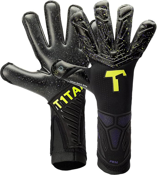 T1TAN Alien Galaxy Goalkeeper Gloves - Professional Soccer Goal Keeper Gloves for Youth, Men & Women - Size 6-11