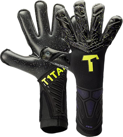 T1TAN Alien Galaxy Goalkeeper Gloves - Professional Soccer Goal Keeper Gloves for Youth, Men & Women - Size 6-11