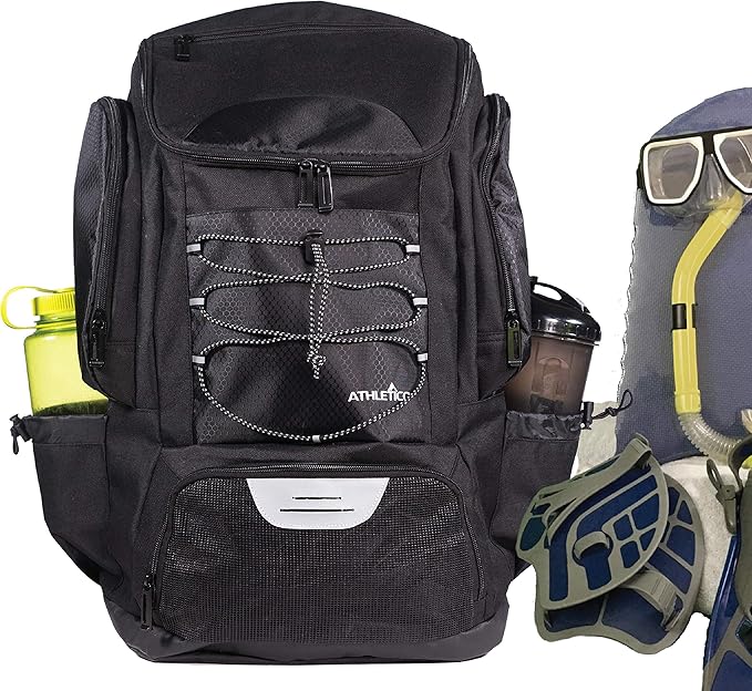 Athletico Swim Backpack - Swim Bag With Wet & Dry Compartments for Swimming, Beach, Camping - Pool Bags With Laptop Sleeve